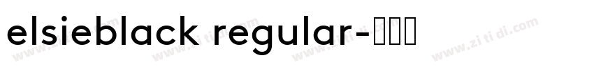 elsieblack regular字体转换